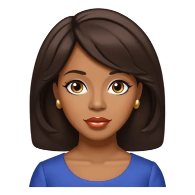 Cindy Birdsong from The Supremes with dark brown hair sticker