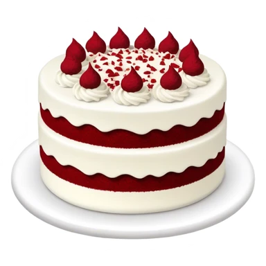 Red velet cake sticker