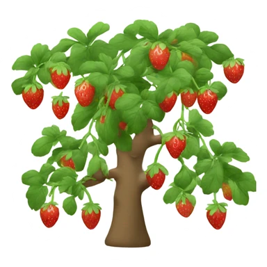 Fresa en árboles  sticker