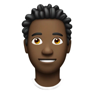 black male with one eye and only one red dreadlock sticking straight up sticker