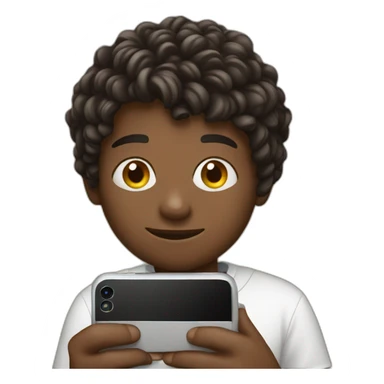 boy with i-phone sticker