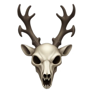 Wendigo with deer skull head  sticker