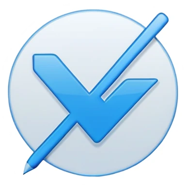white check mark on blue background #413fff sticker