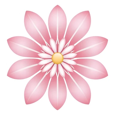 Cute Pastel pink and white Cherry Blossom Sakura Starburst sticker