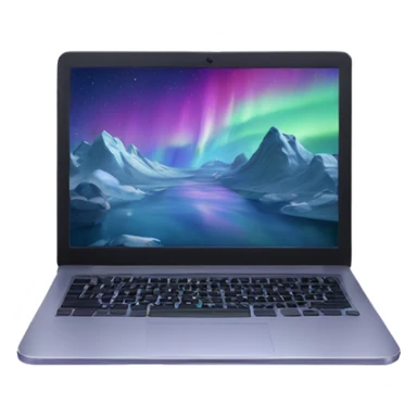 aurora laptop screen sticker