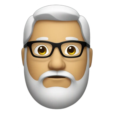 Blad fat man with black glasses and beard sticker