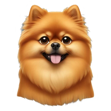 orange pomeranian being star wars emperor sticker