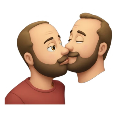 tom segura kissing bert kreischer sticker