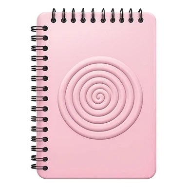 cute pastel pink spiral to-do notebook sticker