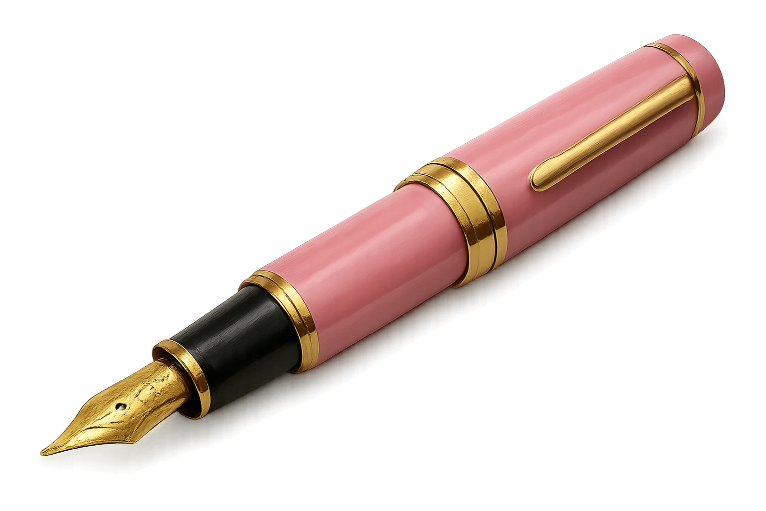pink luxury fountain pen sticker