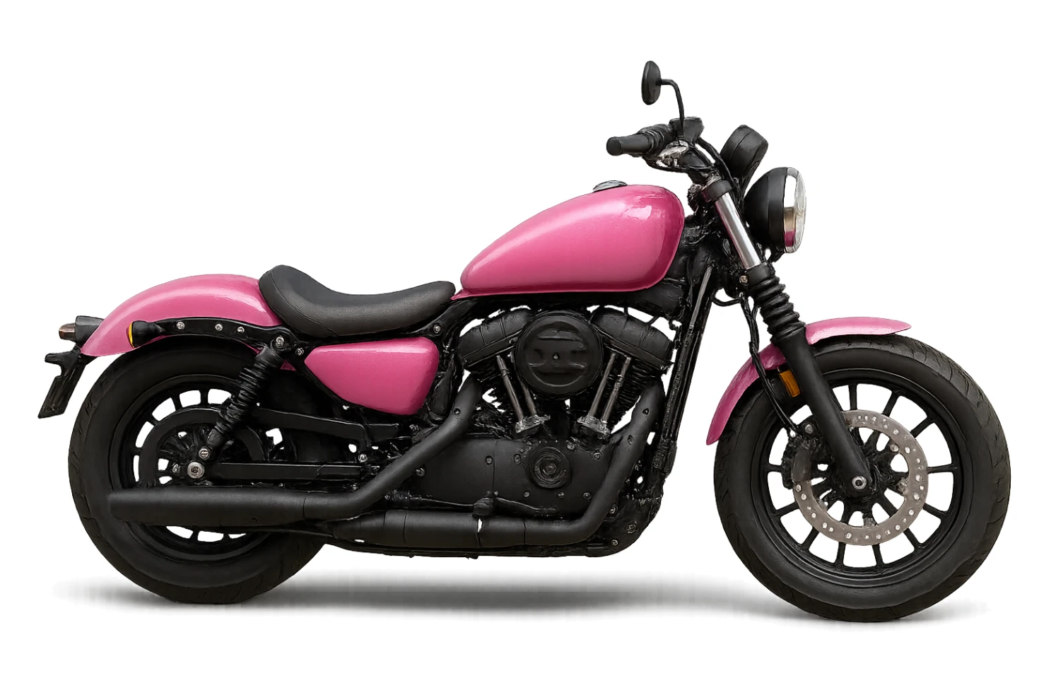 pink motorcycle sticker