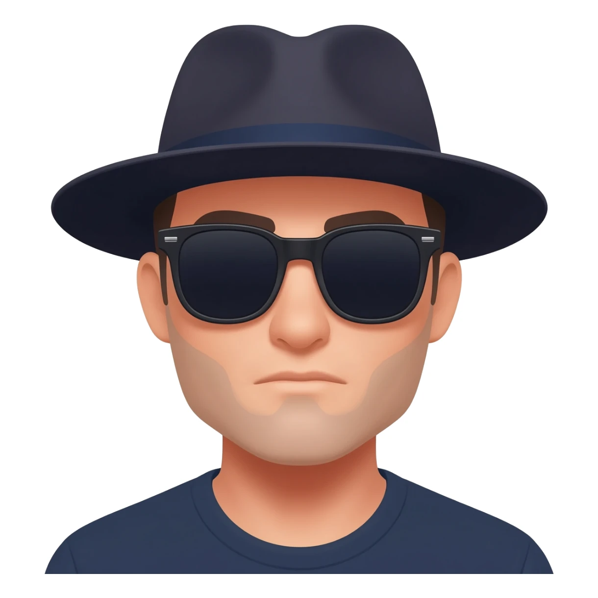 Hombre con gorray lentes oscurostes oscuros sticker