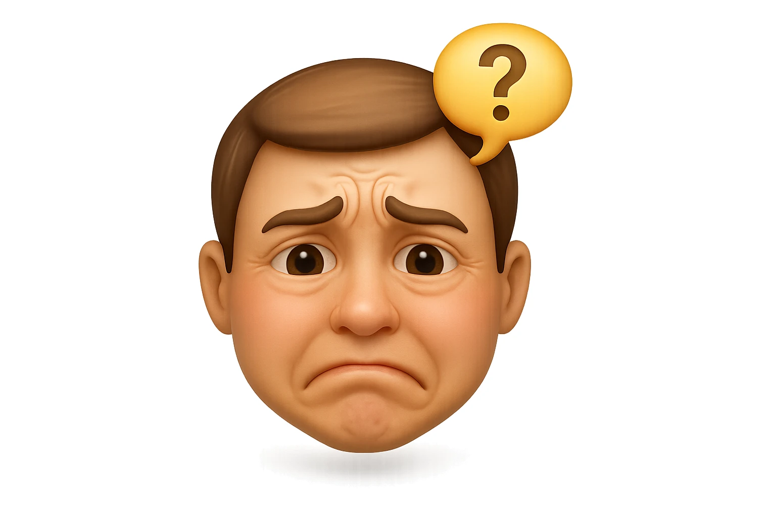 emoji stile iphone che riguarda l'argomento "stipsi/andrò al bagno oggi?", iperrealistico 4k sticker