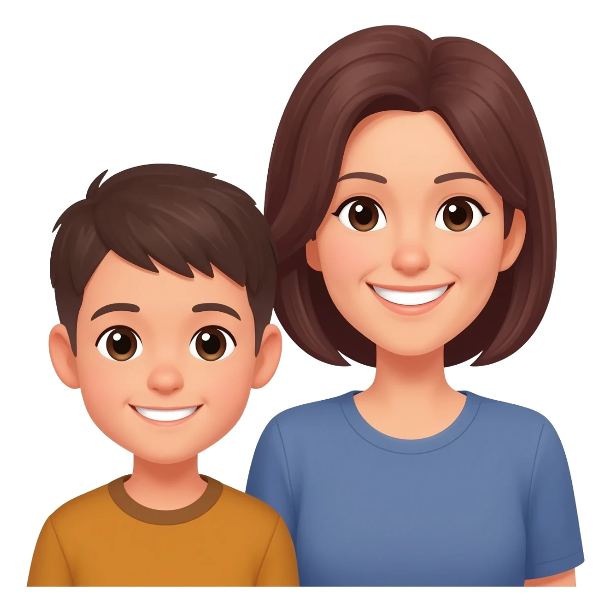 Make a mother and son duo sticker