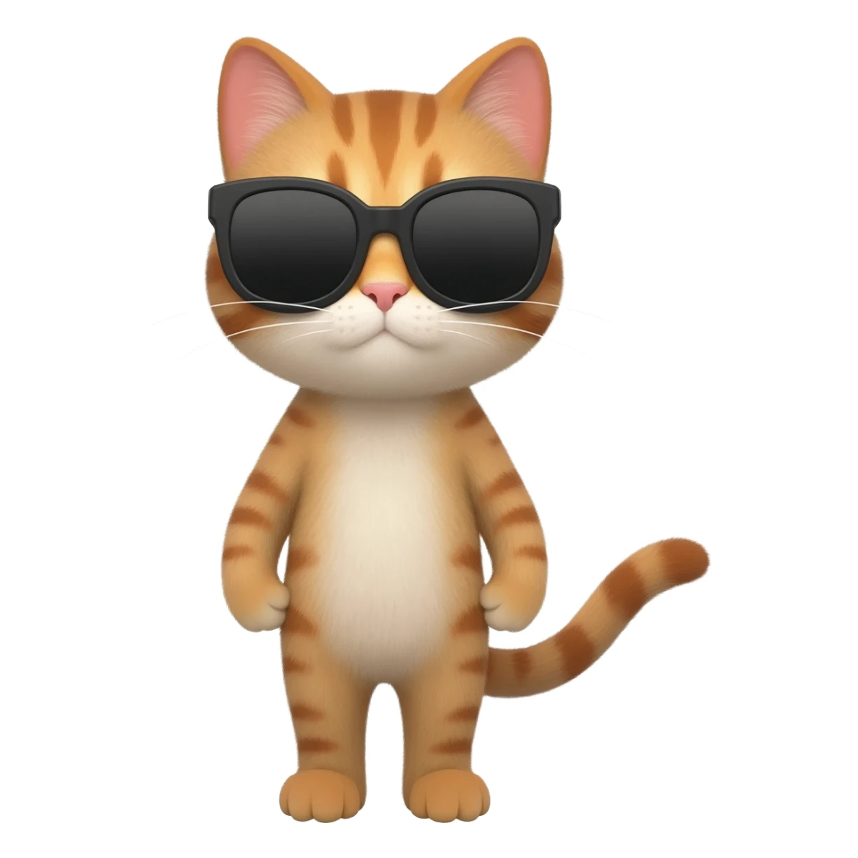 Cat wearing sunglasses sticker