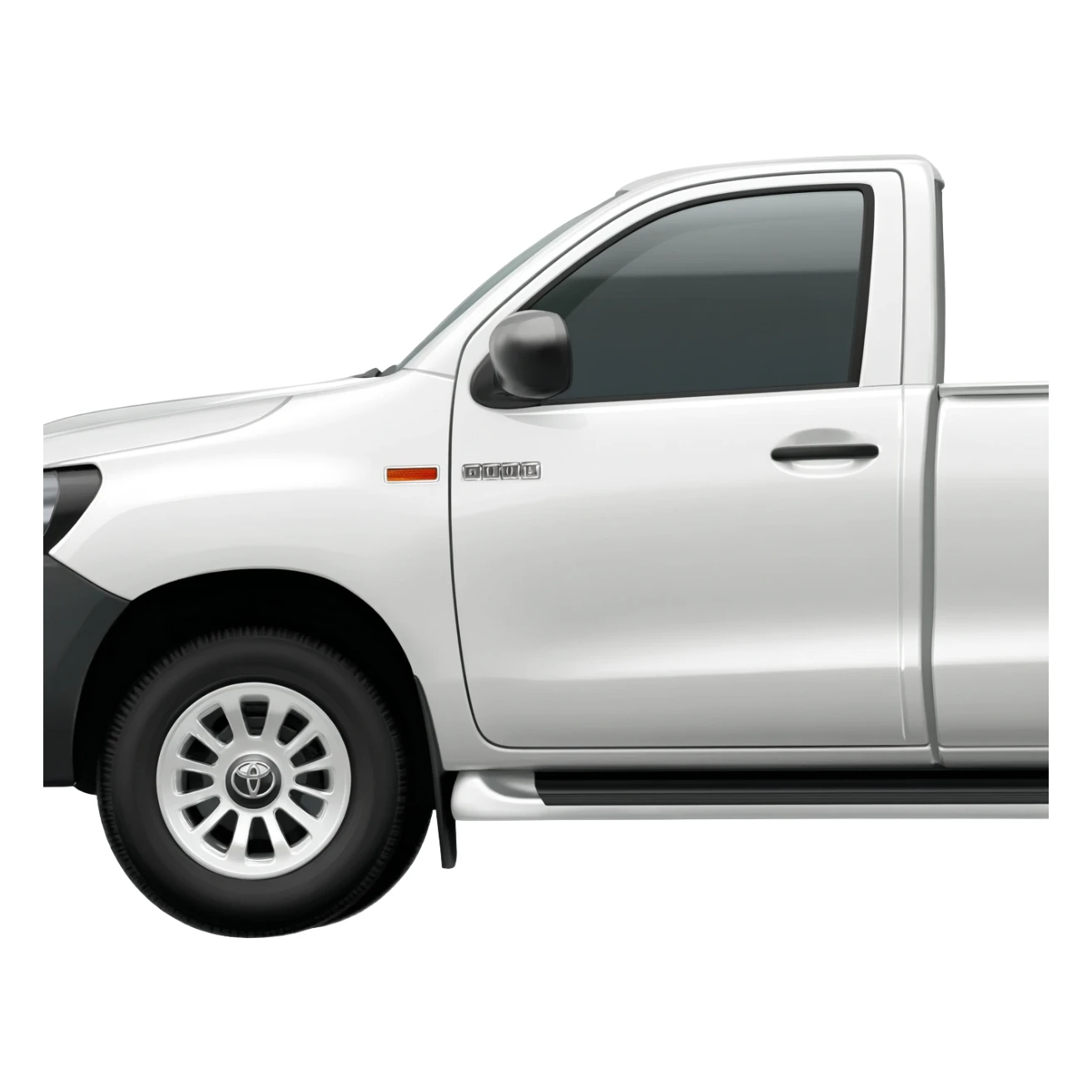 Hilux toyota 2014, white , side view sticker