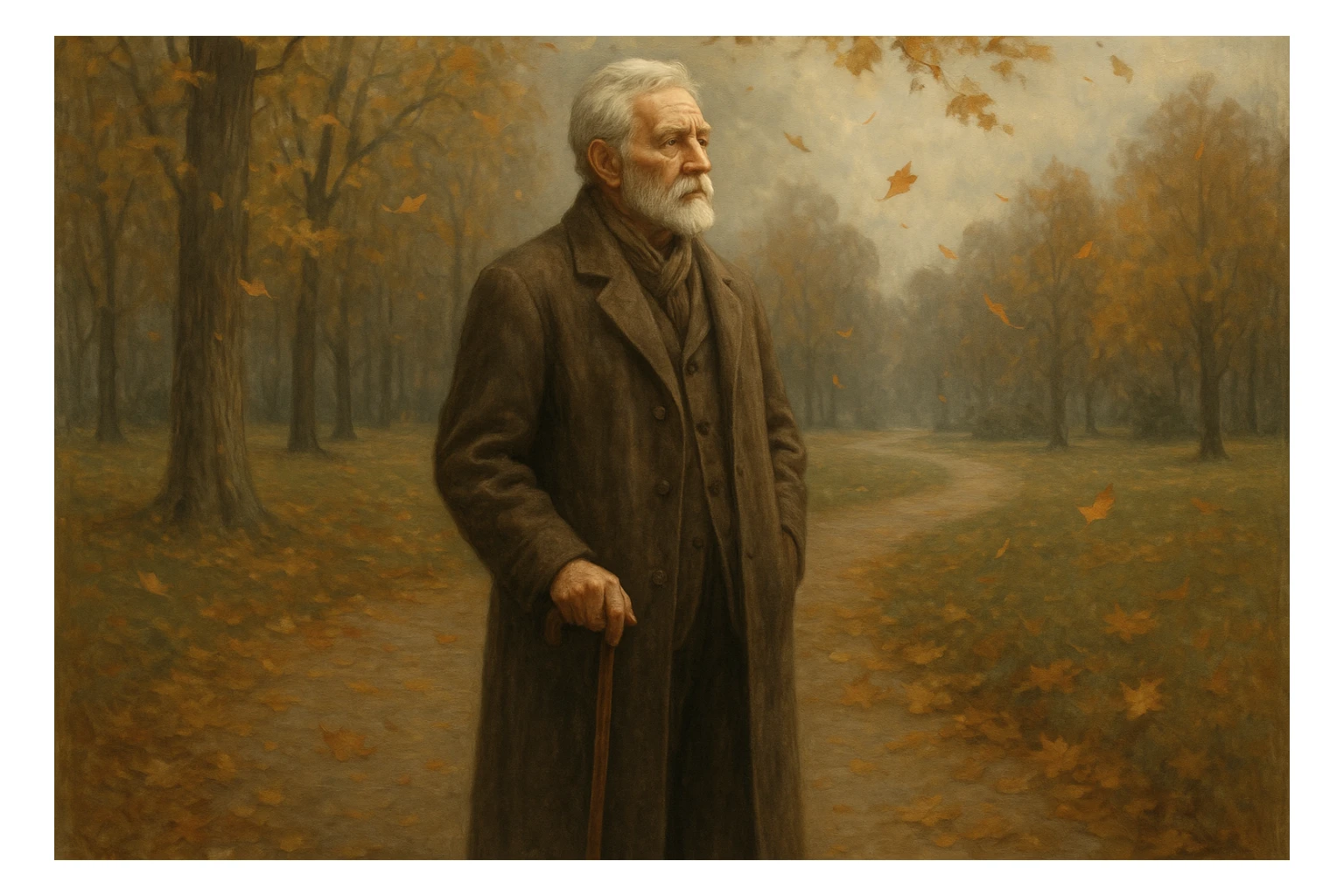 oldiga qarab turgan odamni tasvirlab ber sticker