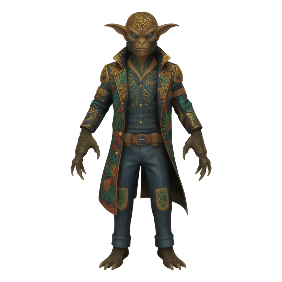  exotic tropical ornate Asian painted cyber-Sleuth-Loyd-Garmaddon-Litten-Linoone-Noibat-Fakémon-Pokémon-Vernid-creature sticker