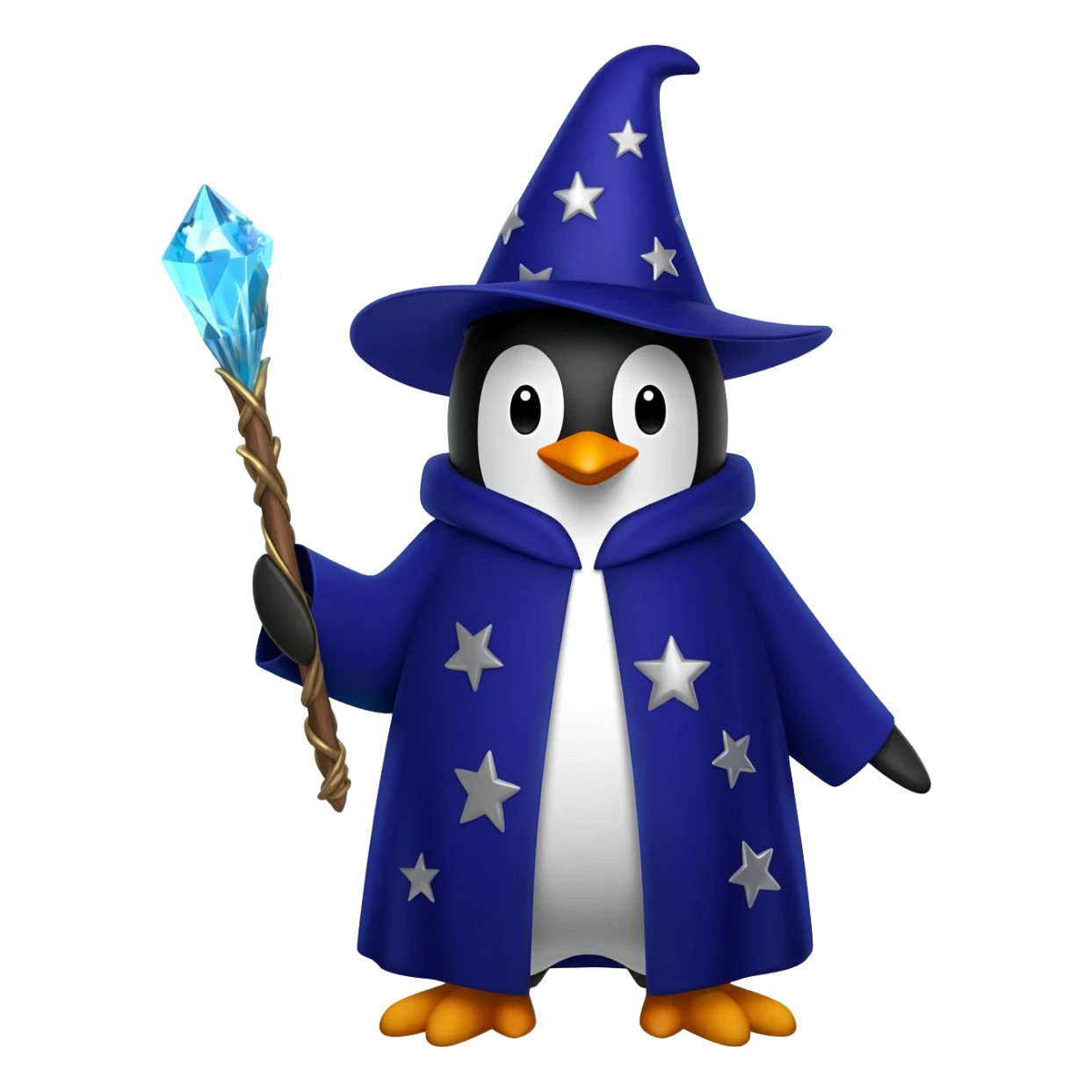 magical Penguin Wizard sticker