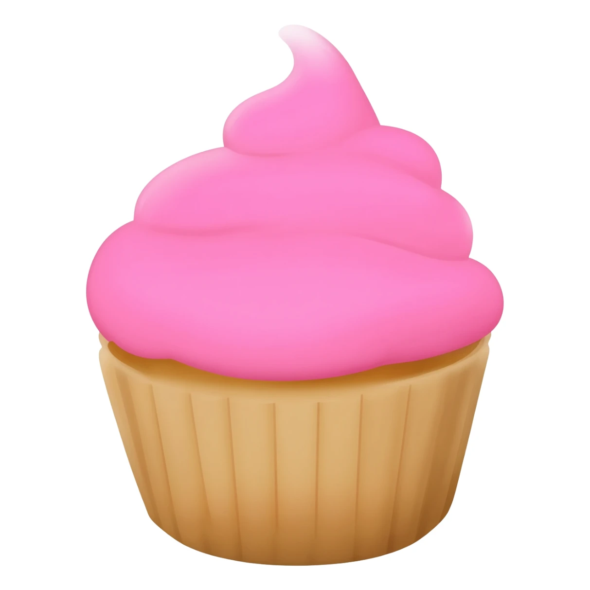 Cupcake with pink icing sticker