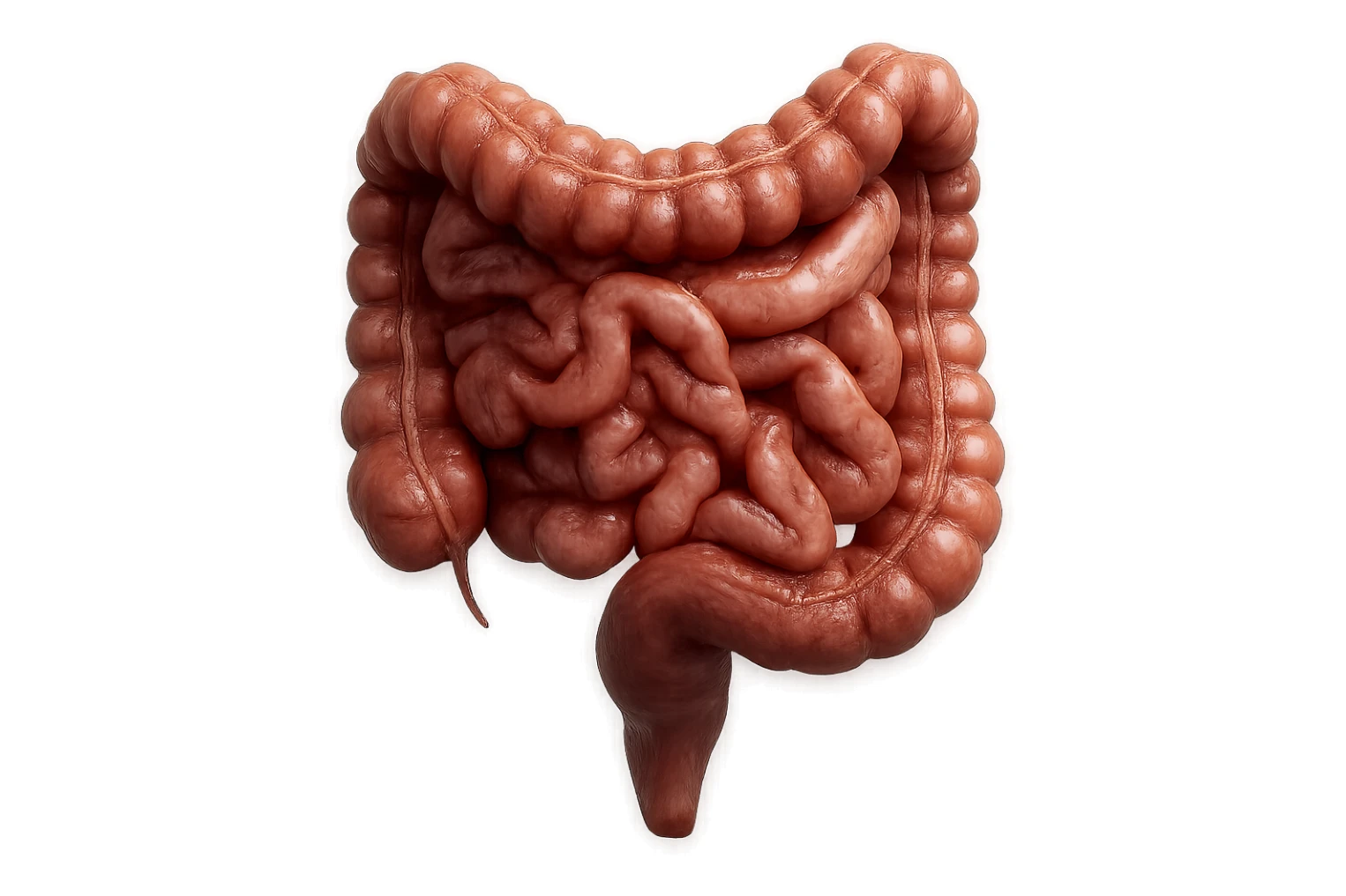 CISTIFELLEA E INTESTINO SONO COLLEGATI NEL DOLORE, SENZA SCRITTE E L'INTESTINO FALLO PERFETTO E REALISTICO, NON DISEGNATO iperrealistico 4k sticker