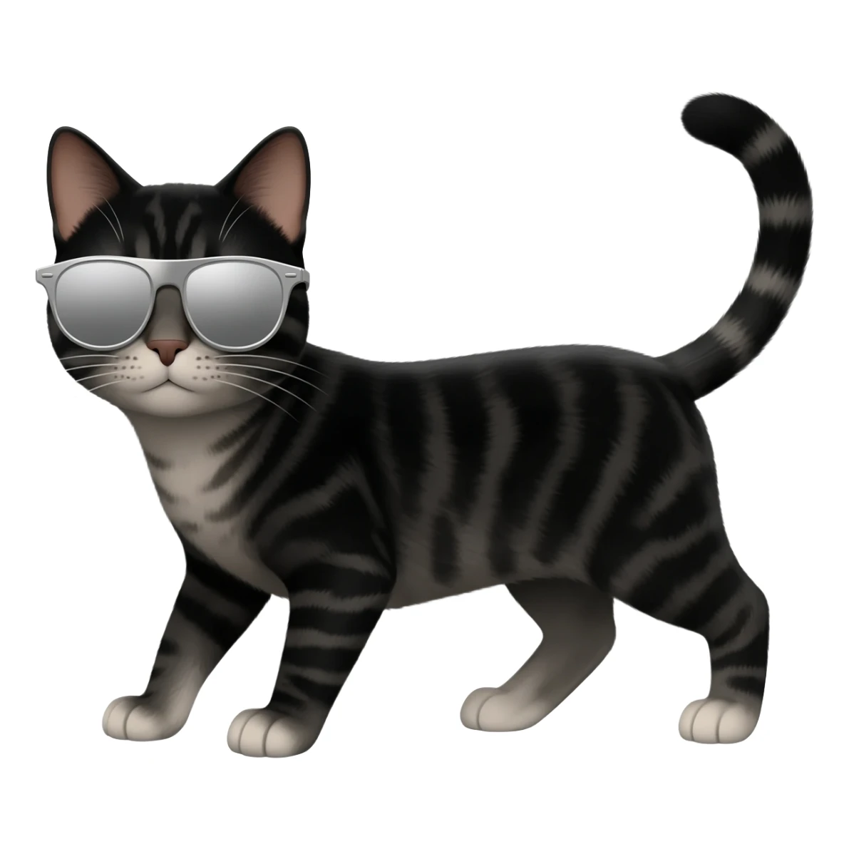 Cat wearing sunglasses sticker