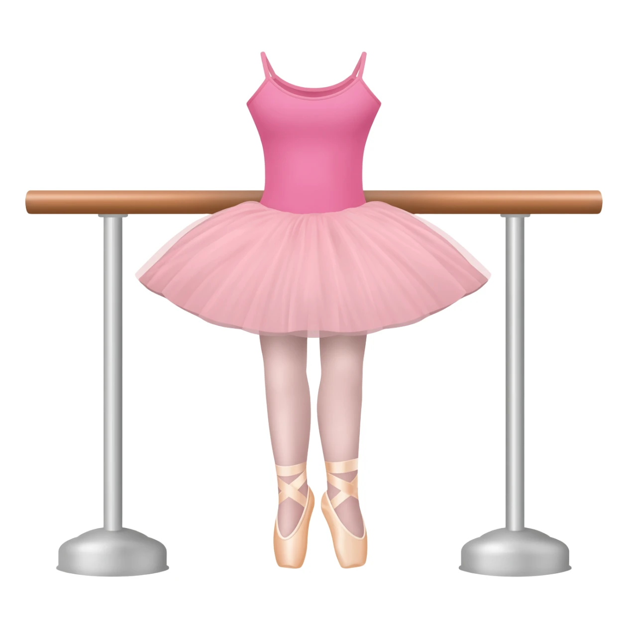ballet barre, ballet point shoes and ballet tutu sticker