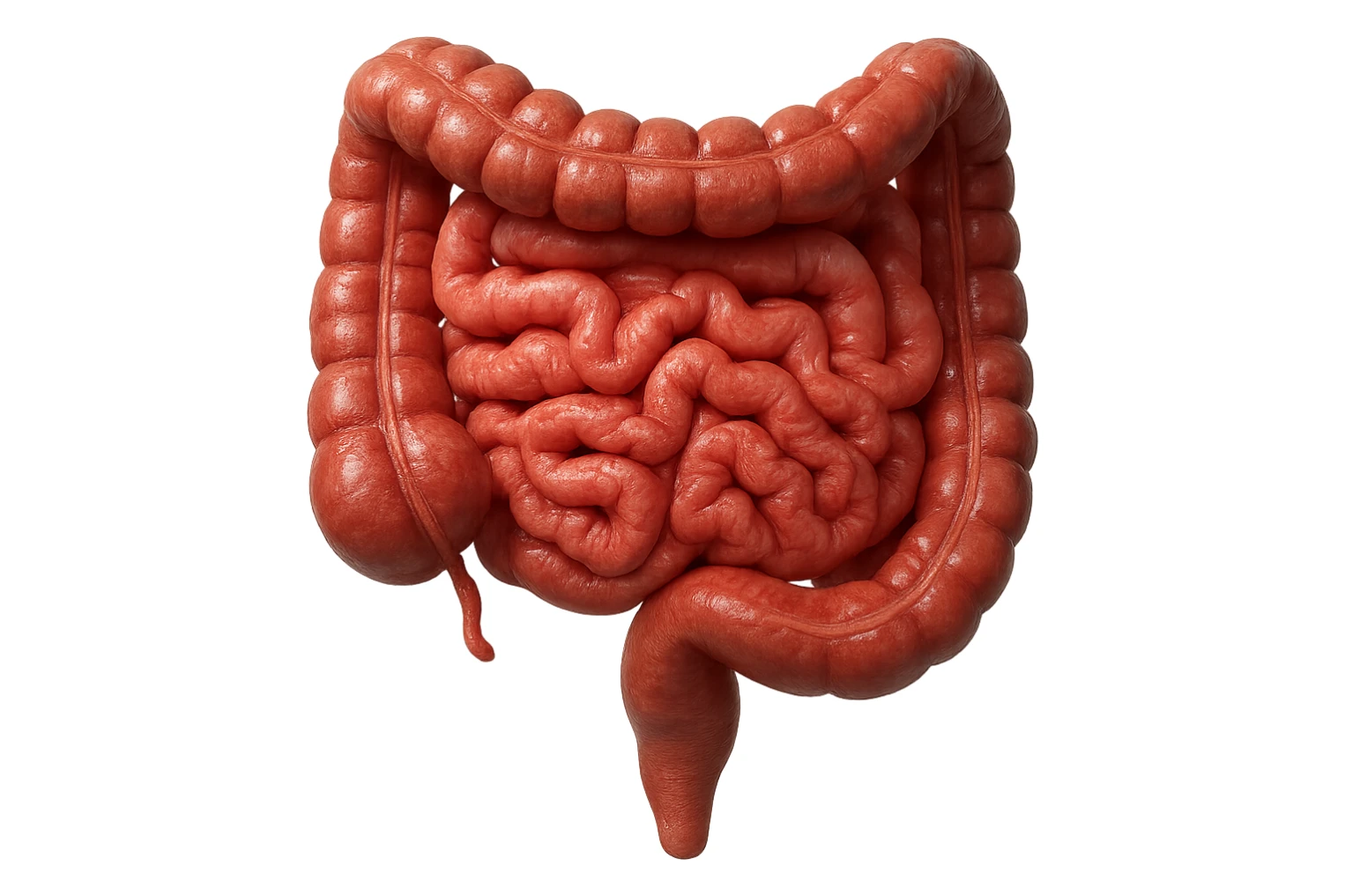 intestino umano anatomico realistico in salute, IPERREALISTICA 4K sticker