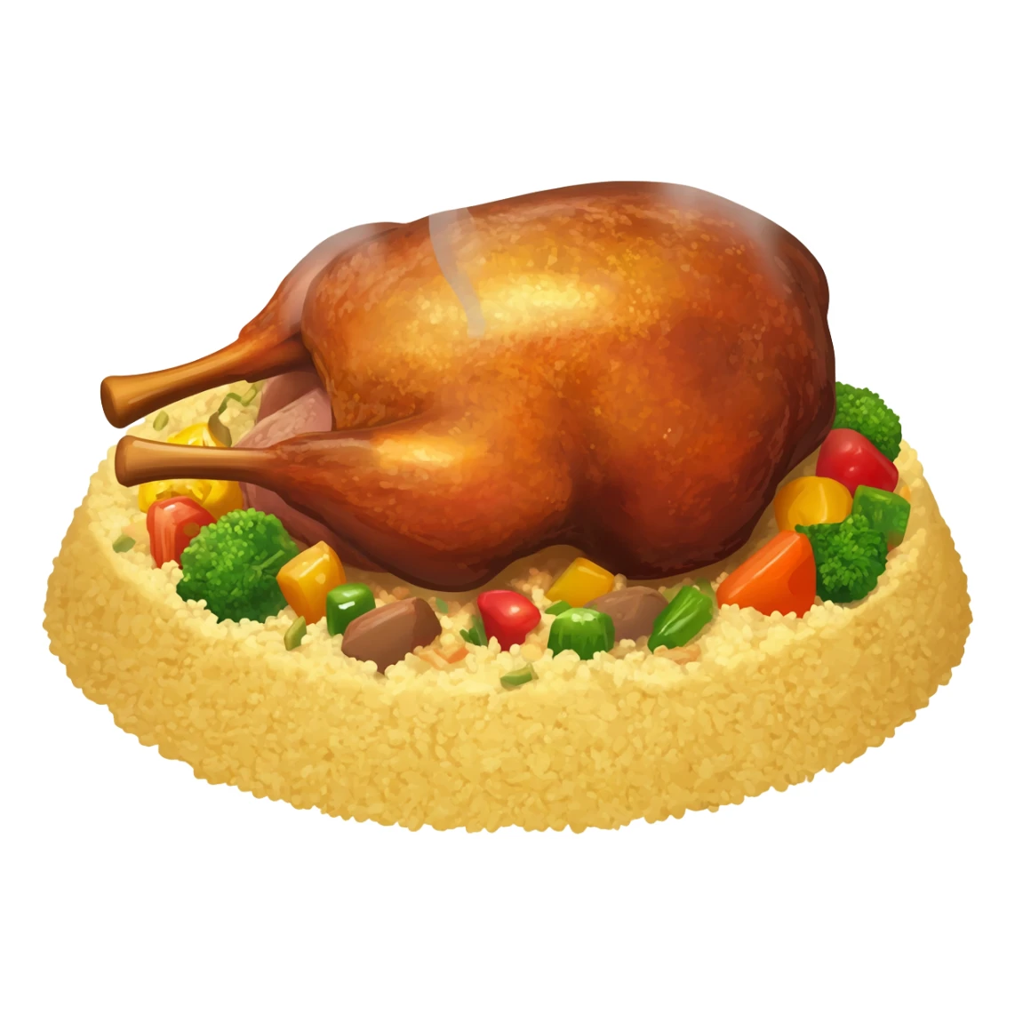 Meal of couscous with meat sticker