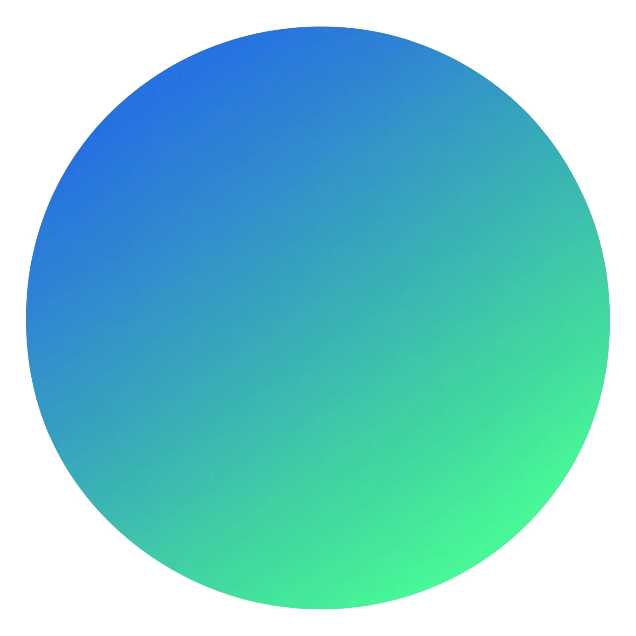 Blue and green sticker