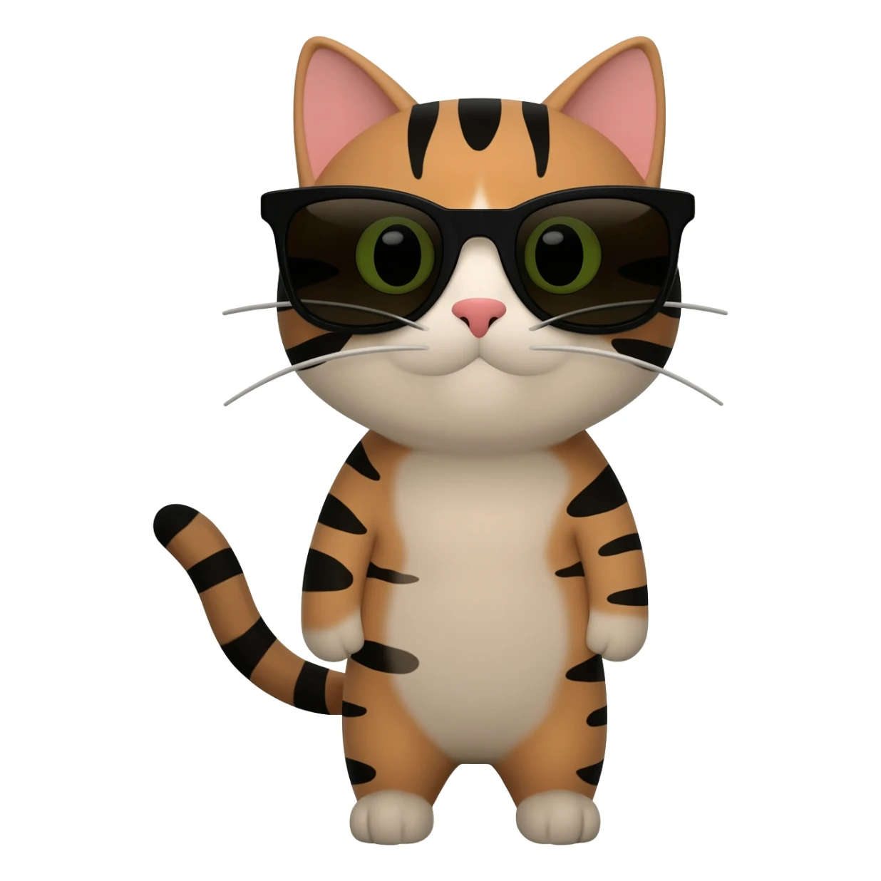 Cat wearing sunglasses sticker