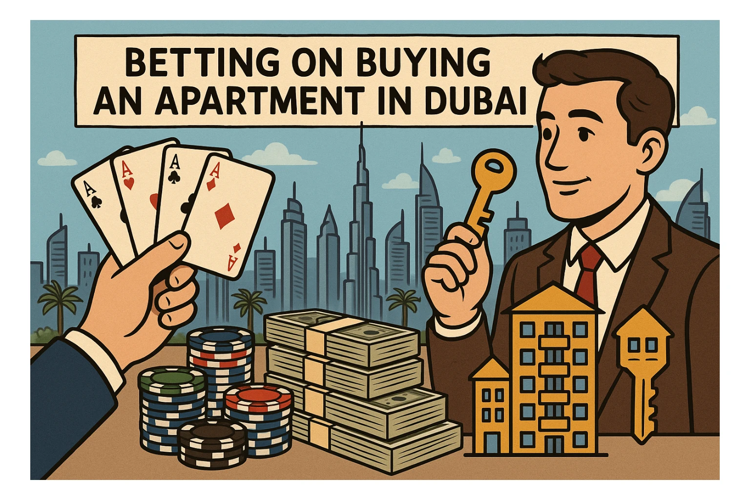 Betting on buying an apartment in Dubai sticker