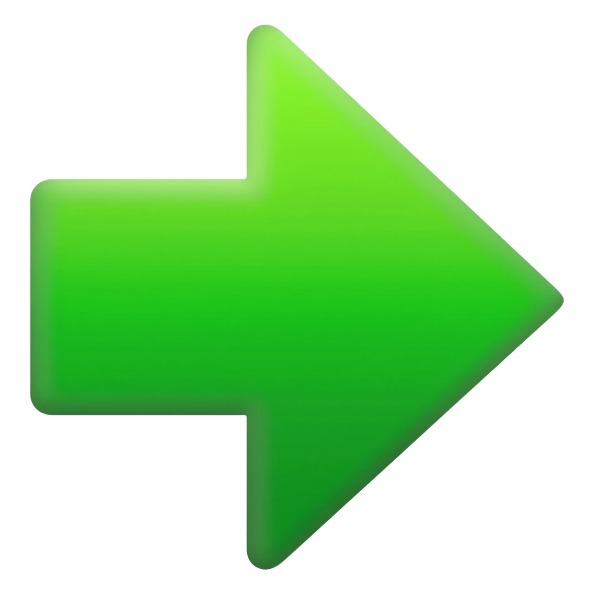 seta  direita verde sticker