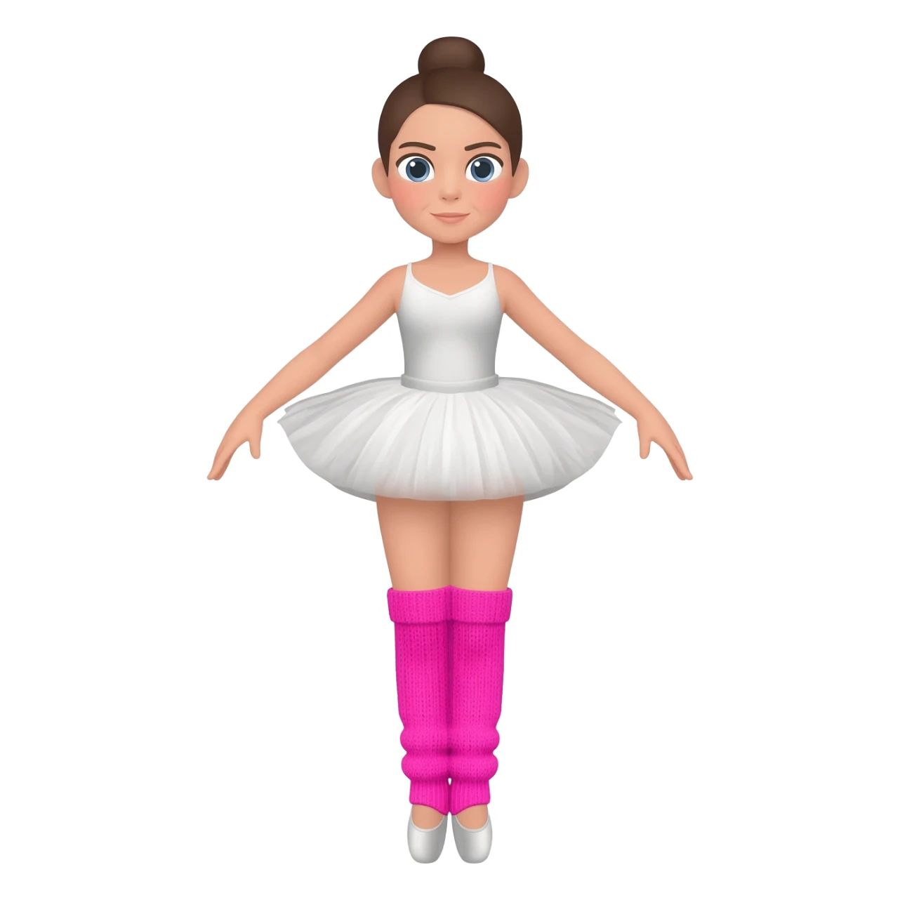 ballerina with leg warmers sticker