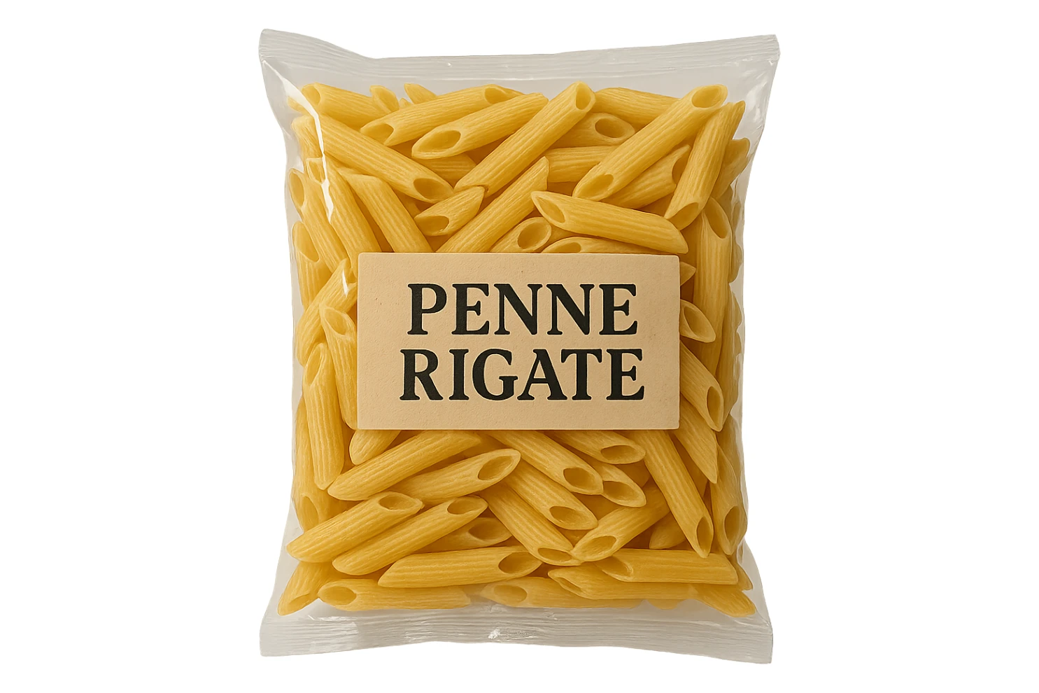 pacco di pasta (penne rigate) realistico, 4k sticker