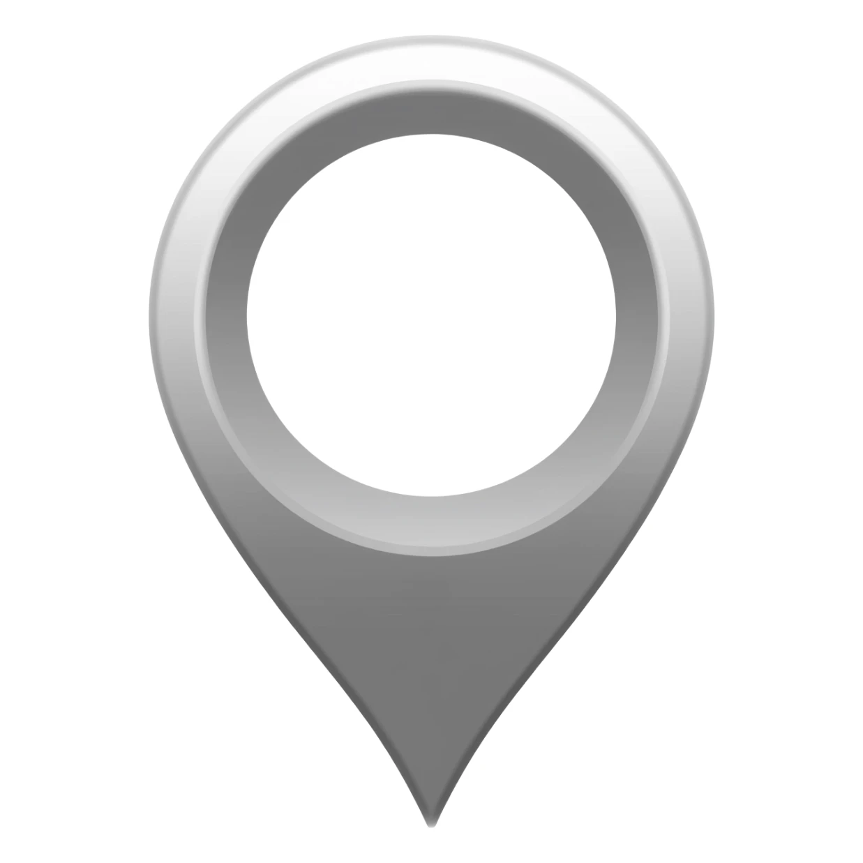 white map gps with grey outlines sticker