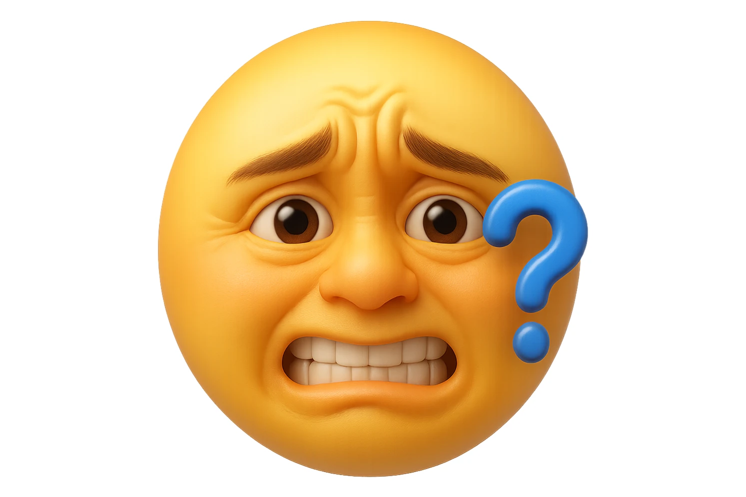 emoji stile iphone che riguarda l'argomento "stipsi/andrò al bagno oggi?", iperrealistico 4k sticker