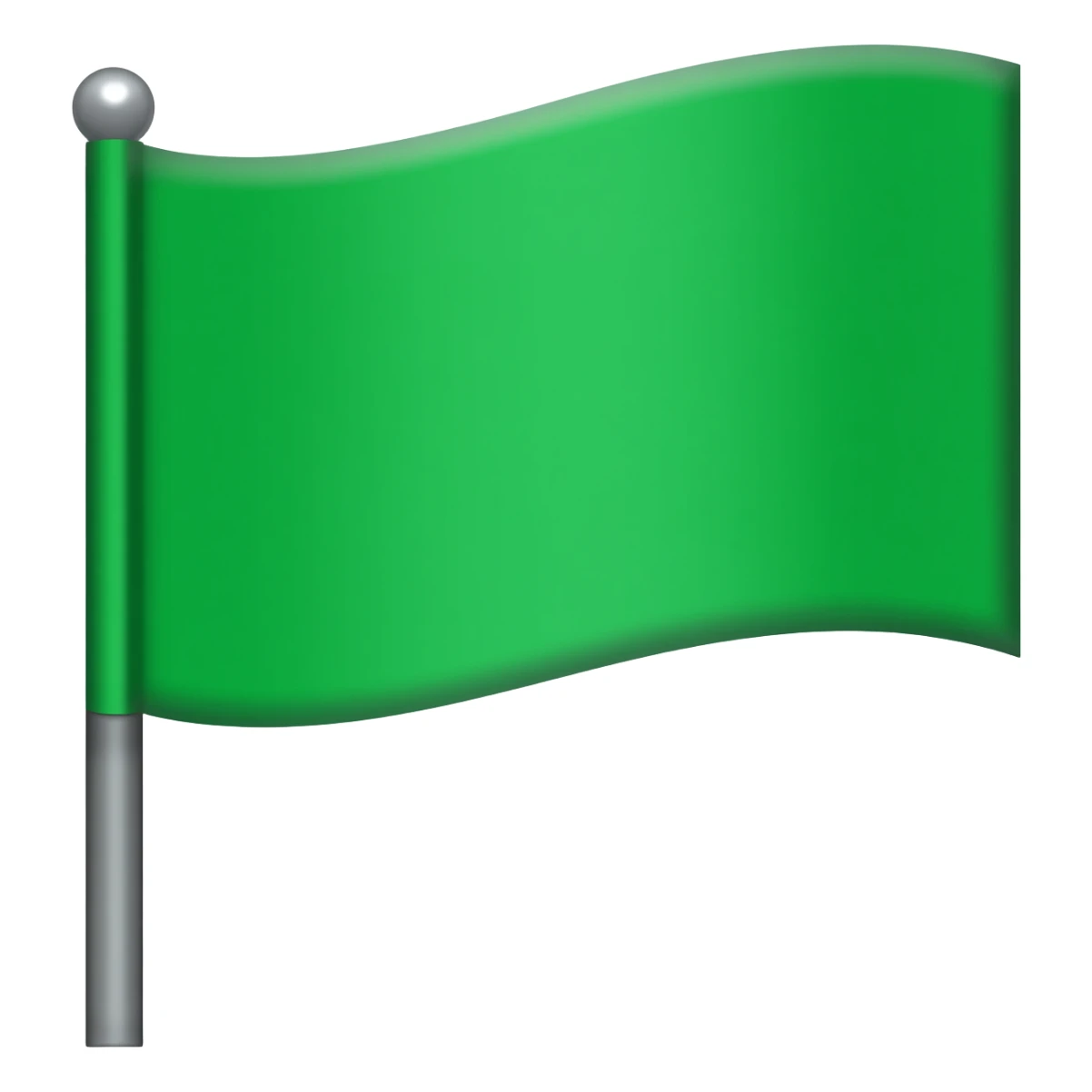 Green flag emoji sticker