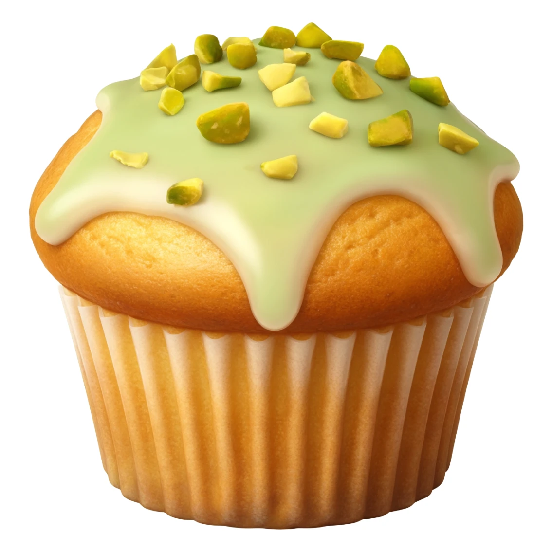 Muffins with pistachio sticker