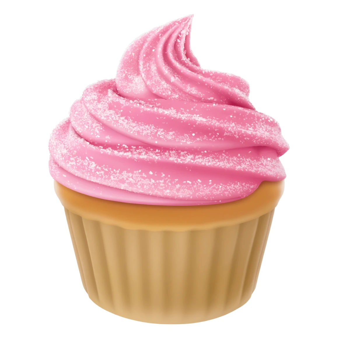 Cupcake with pink icing sticker