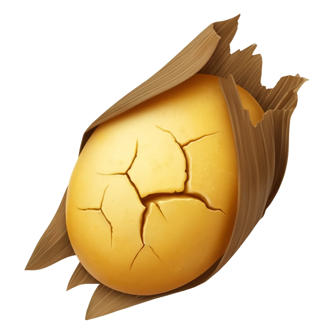 A small, oval fermented cornmeal dumpling wrapped in/brown leaves – West African staple, round shape often served with thick red stew or fish. sticker