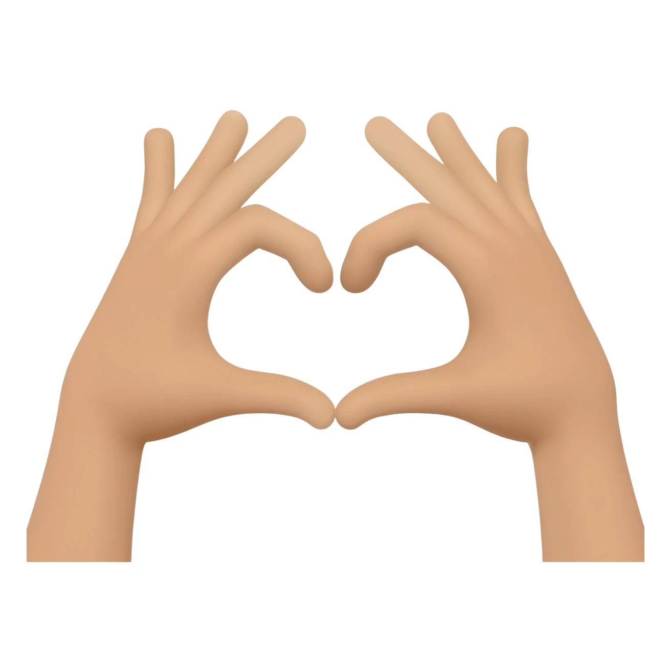heart hands sticker