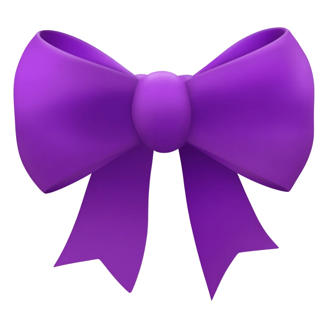 A purple bow emoji sticker