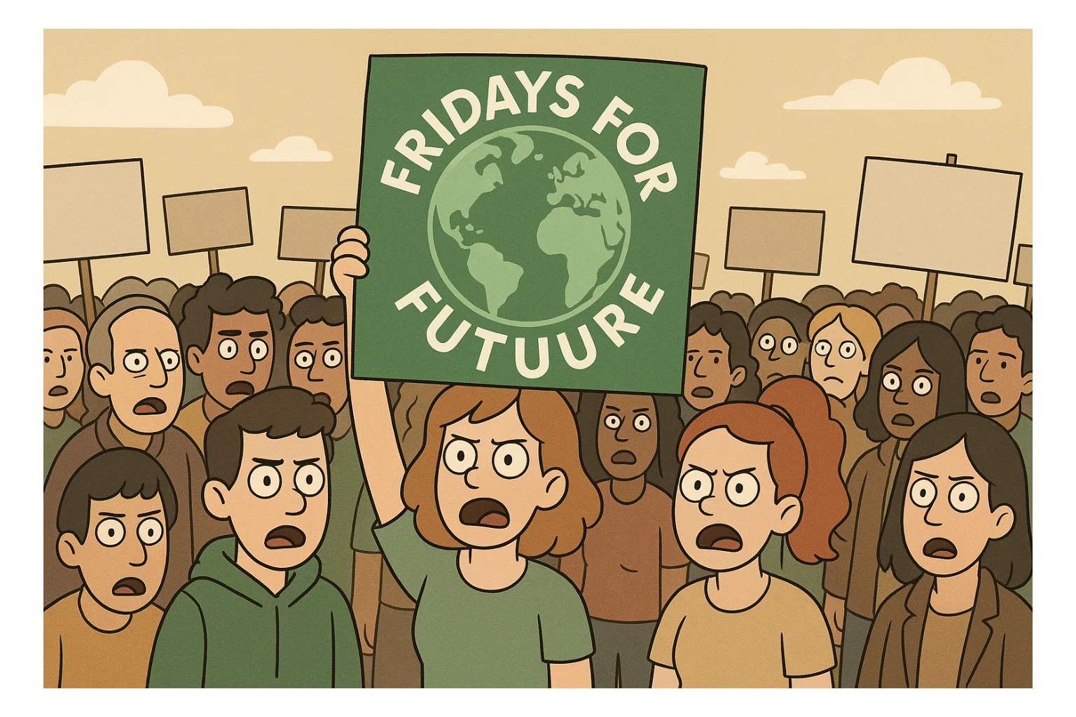  Fridays for Future the people lots of people   sticker