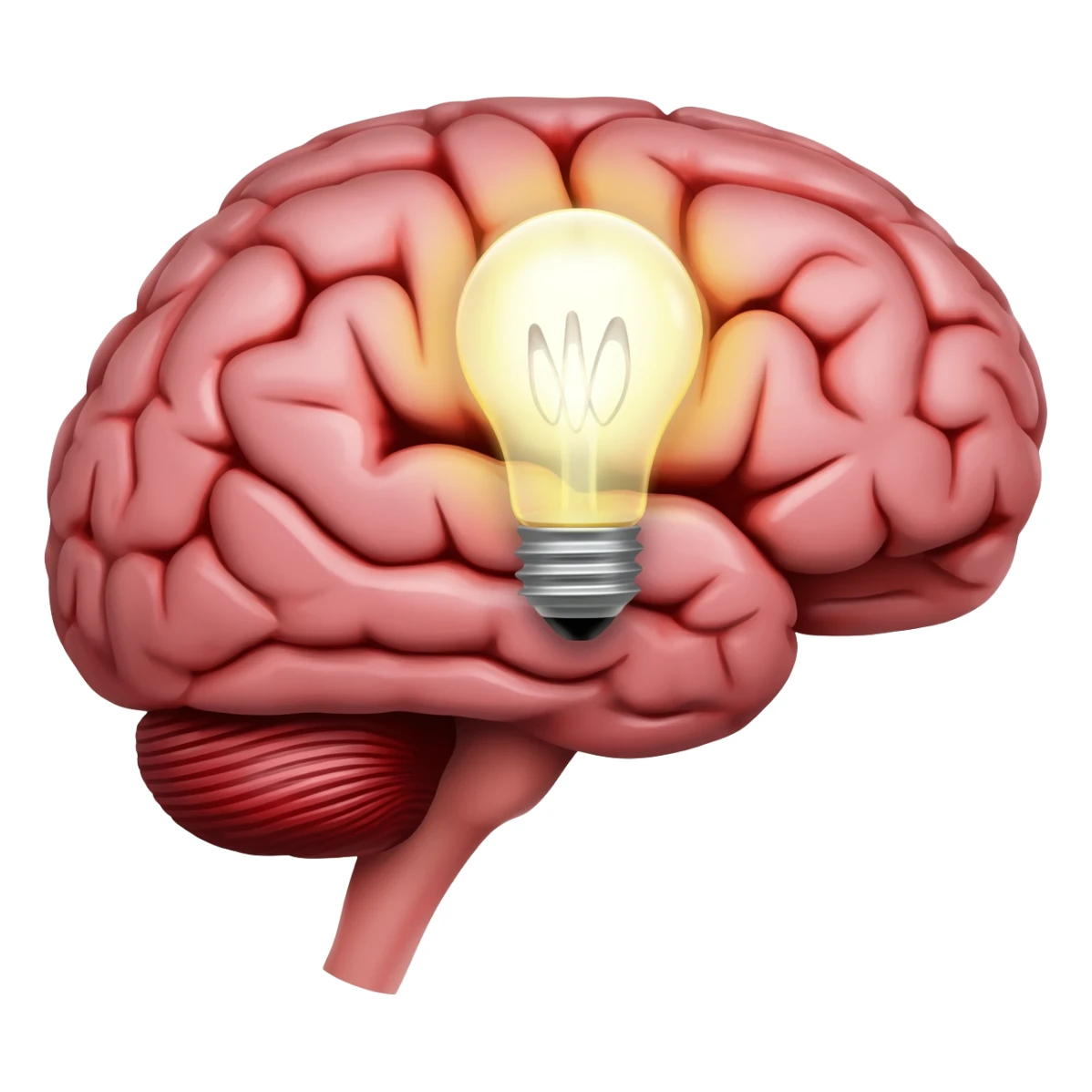 cerebro con idea sticker