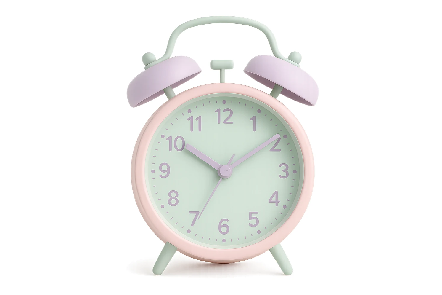 aesthetic pastel alarm clock sticker