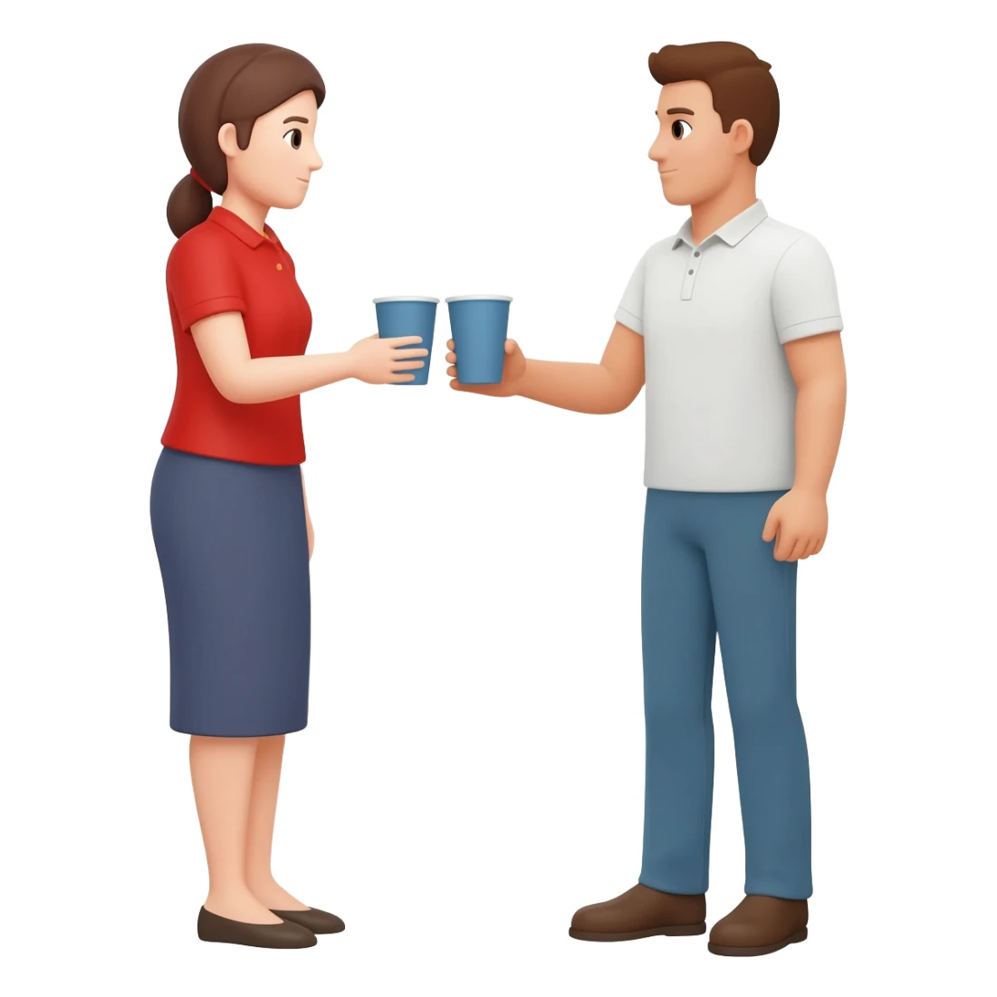 gave him a double cup sticker