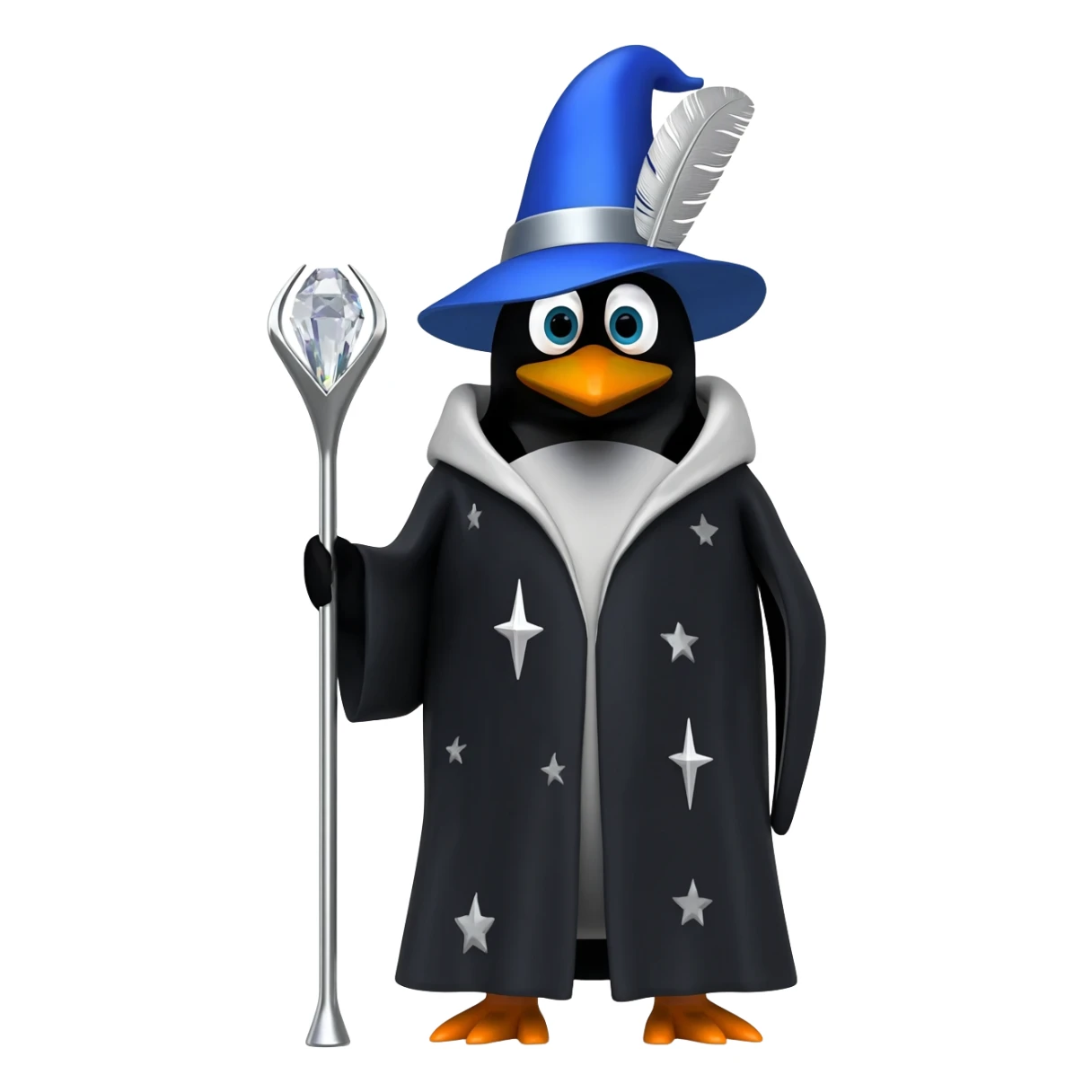 Penguin Wizard sticker