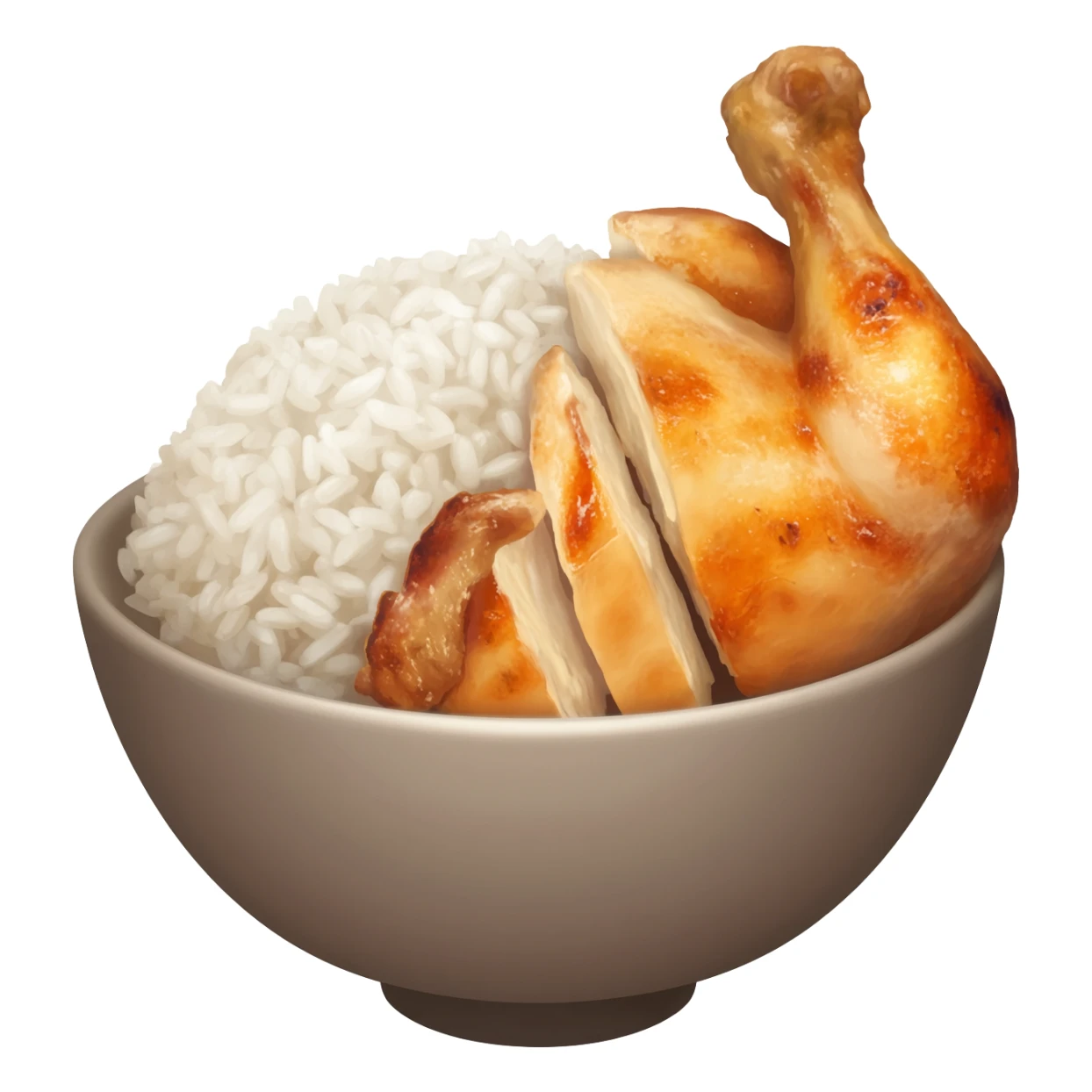 Chicken and rice sticker