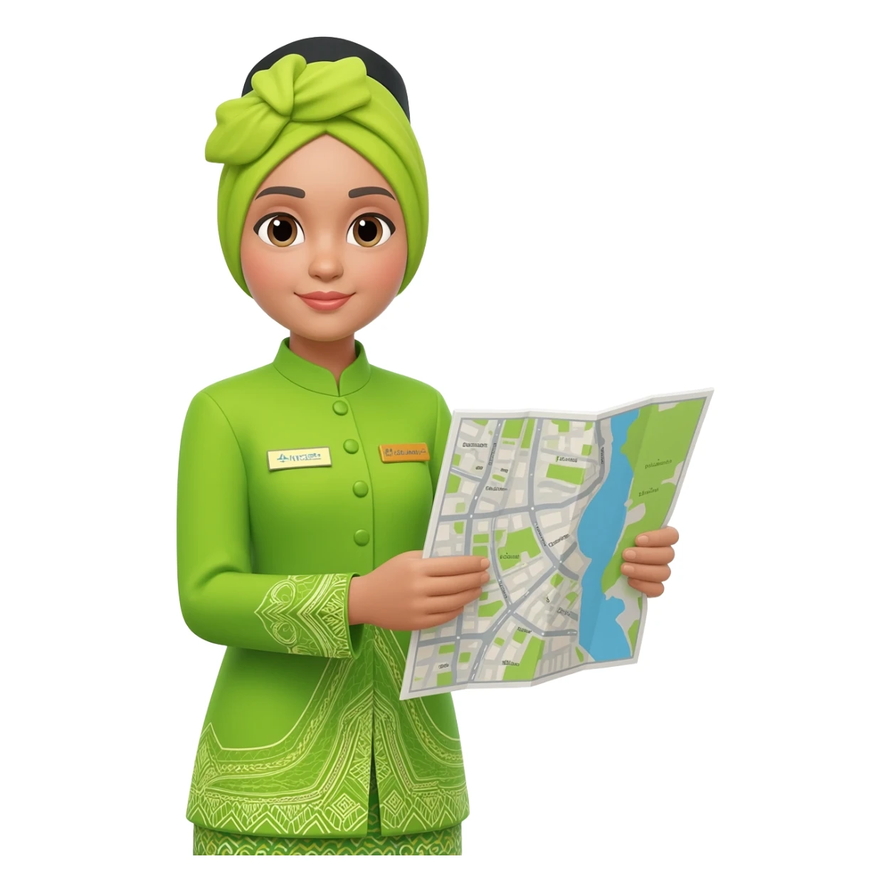 Female Tour Guide in Malaysia sticker